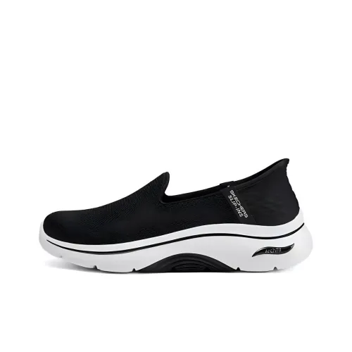 Skechers GO walk Arch Fit 2,0 Устойчивый к истиранию Дышащий Легкий Низкий Топ Повседневная Обувь Женская Черная