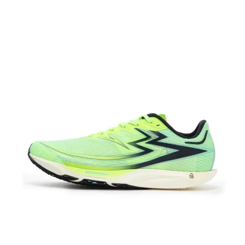 361° Speed Future Беговые кроссовки Низкий топ Флуоресцентный глянцевый покрытие Зеленый Унисекс