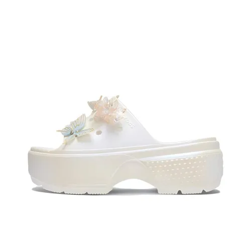 Crocs Быстросохнущие Слипоны Женские Белые