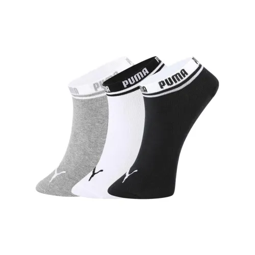 PUMA 3 упаковки Белый Черный/Серый Белый/Черный Белый Мужские носки