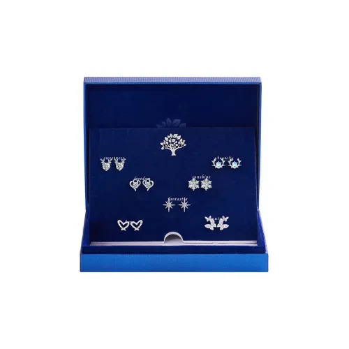 Серьги-гвоздики из серебра 925 пробы DJIN женские