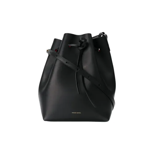 MANSUR GAVRIEL Коровья кожа Ведрообразные сумки Сумки через плечо Сумка через плечо Женская Черная