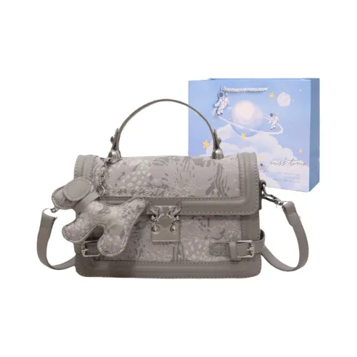 Duoluplo Doron Paul ПУ (полиуретан) Ручная сумка Стандартная Женская Серый Розовый