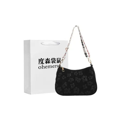 Dusen Kangaroo ПУ (полиуретан) Сумка через плечо Женская Черный Хаки Розовый