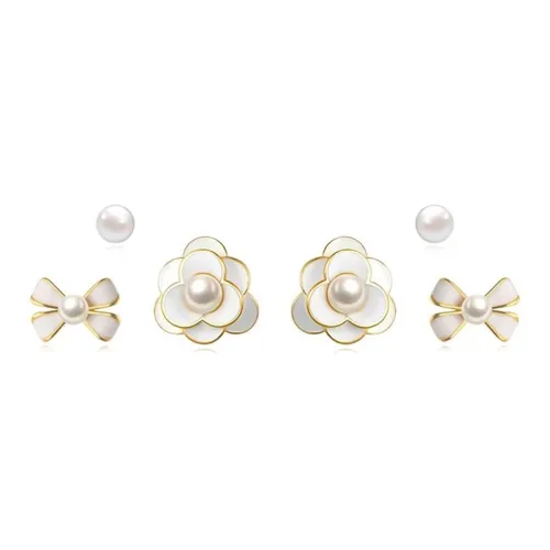 C C Alloy Stud Earrings Women's