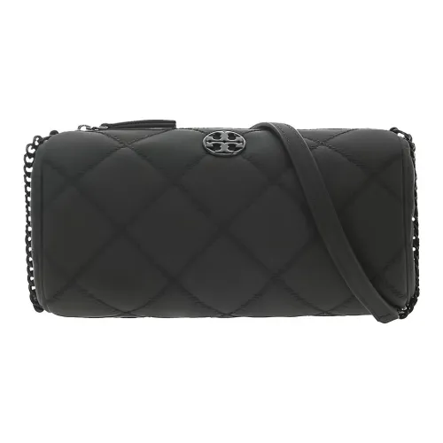 TORY BURCH TB Willa кожаная цилиндрическая сумка через плечо мини женская черная