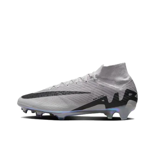Nike Zoom Mercurial Superfly 9 Футбольные бутсы Высокие Серый Черный Унисекс