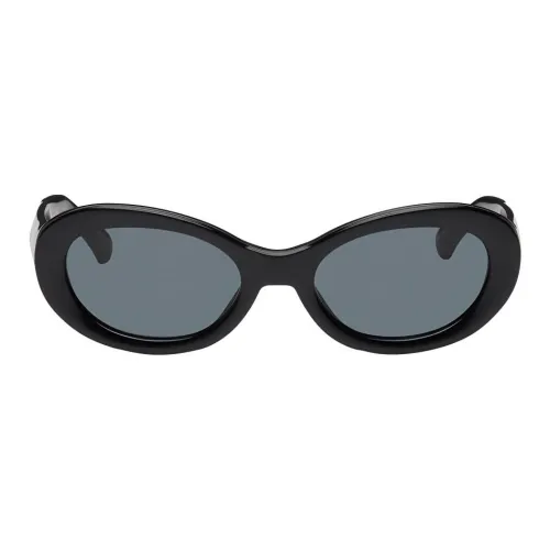 DRIES VAN NOTEN Ацетат Кошачий глаз Солнцезащитные очки Мужской Черный