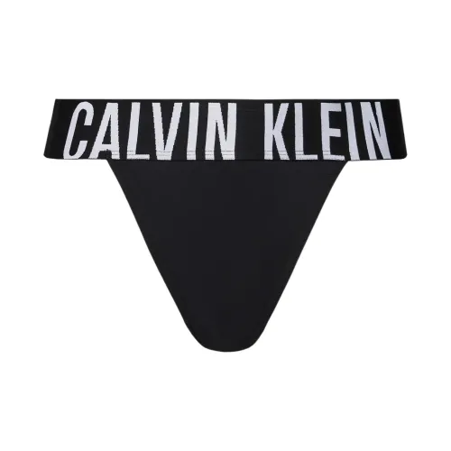 Calvin Klein HIGH Нога Стринг Нижнее белье Европейская версия Женское 1 упаковка Черный