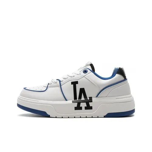 MLB Chunky Liner Slip-Resistant Abrasion-Resistant Low Top Skateboard Shoes Unisex White Blue Black MLB Chunky Liner Slip-Resistant Abrasion-Resistant Низкие Кроссовки для Скейтбординга Унисекс Белый Синий Черный