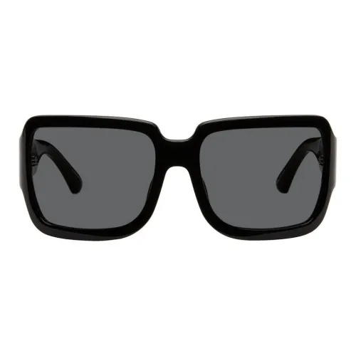 DRIES VAN NOTEN Ацетат Нерегулярная форма Солнцезащитные очки Унисекс Черный