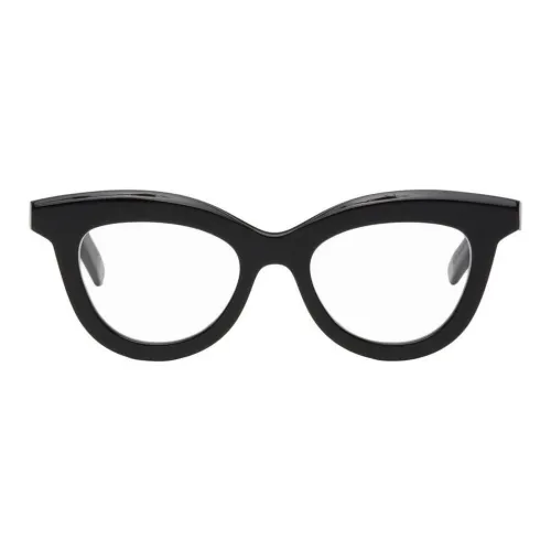 Retrosuperfuture Ацетат Sheet Кошачий глаз Оправы для очков Мужской Черный