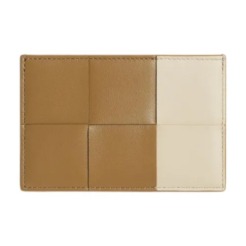 Bottega Veneta Lambskin Картхолдер Женские Черный Пралине с Морская соль