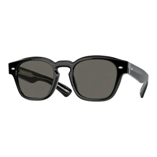 Oliver Peoples Ацетат Нерегулярная форма Солнцезащитные очки Мужской Черный
