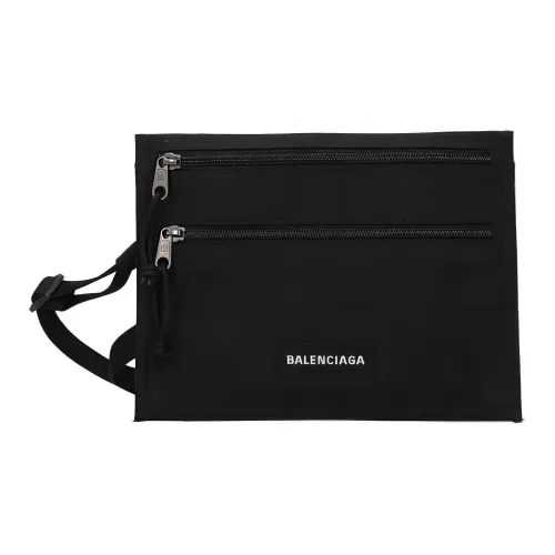 Balenciaga Сумка через плечо из ткани мужская черная