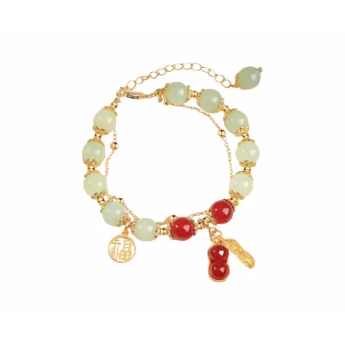 MUYAN Браслеты из нефрита с цветным глазуром Женские