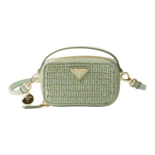 PRADA Сумка через плечо из кожи мини-сумка женская аква-зеленый
