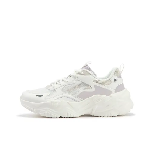 361° Ode MONO Пряжа Edition Противоскользящий Устойчивый к истиранию Дышащий Низкий Топ Casual Женские Белый Фиолетовый