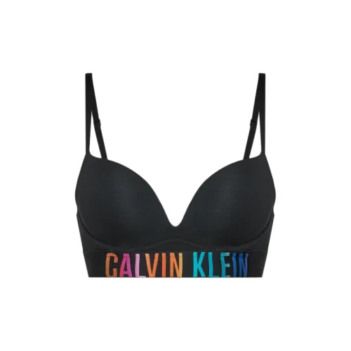 CK Calvin Klein PUSH Вверх Plunge Бюстгальтер Европейская версия Женские Черный