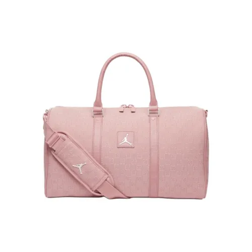Jordan Полиэстер Одно плечо Через плечо Спортивный зал Сумка Средняя Унисекс Розовый