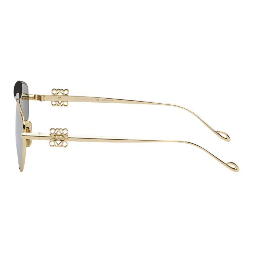 LOEWE Металл Нерегулярная форма Солнцезащитные очки Мужской Золотой