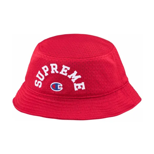 Supreme x Champion Twill Панама Унисекс Красная