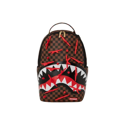 SPRAYGROUND Искусственная кожа Рюкзак Унисекс Коричневый и Красный
