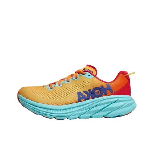 HOKA ONE ONE Rincon 3 Амортизация Дышащий Легкий Низкий Топ Беговые кроссовки Женские Оранжевый Красный