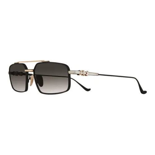 Chrome Hearts Металл Aviator Солнцезащитные очки Мужской Черный