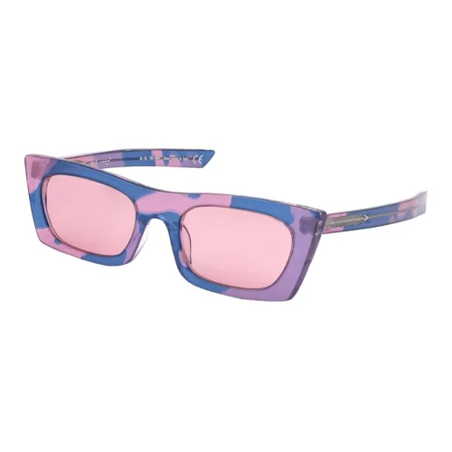 Retrosuperfuture Ацетат Нерегулярная форма Солнцезащитные очки Женские Многоцветный