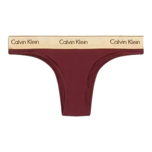 CK Calvin Klein BRAZILIAN Трусы Европейская версия Женские 1 упаковка Красно-коричневый