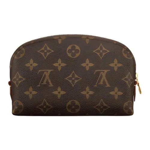 LOUIS VUITTON Холст Makeup Bag Сумка-купол Клатч Женская Умбра