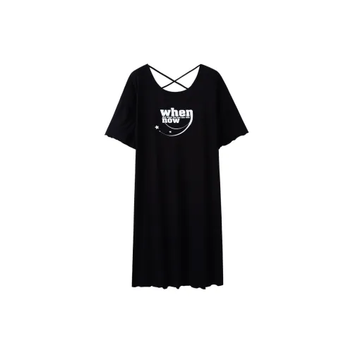 The Story Of The Flower Season Ночная сорочка Женская Черная