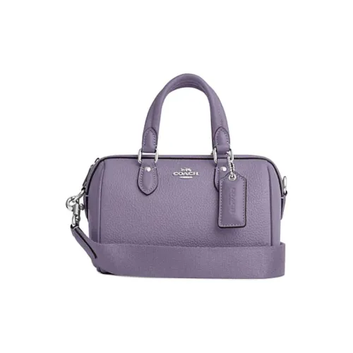 COACH Rowan Коровья кожа Сумка Сумка через плечо Сумка через плечо Маленькая Женская Светло-фиолетовая Фиолетовая