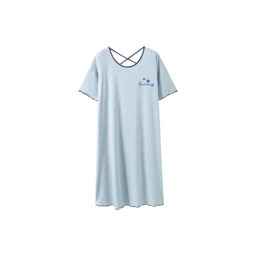 The Story Of The Flower Season Ночная сорочка Женская Светло-голубая