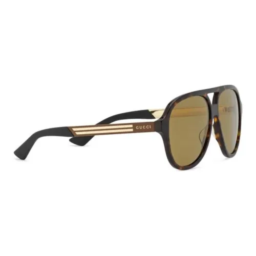 GUCCI Ацетат Aviator Солнцезащитные очки Унисекс Черепаховый