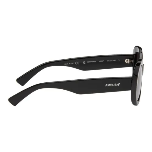 AMBUSH Ацетат Круглые Солнцезащитные очки Мужские Черные