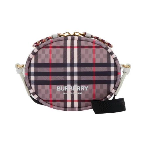 Burberry Кожа Круглая Сумка Сумка через плечо Unisex Light Розовый
