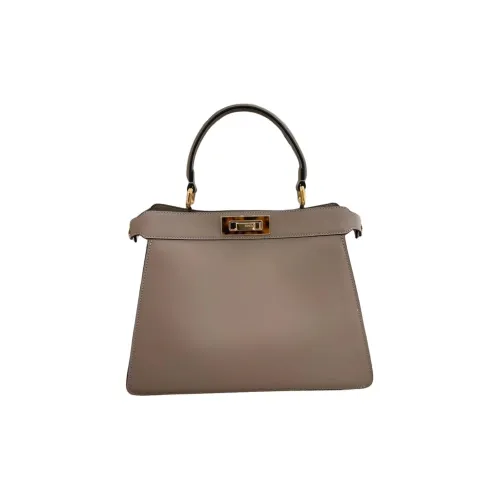 FENDI Peekaboo ISeeU Lambskin Сумка через плечо Сумка Женская Серый