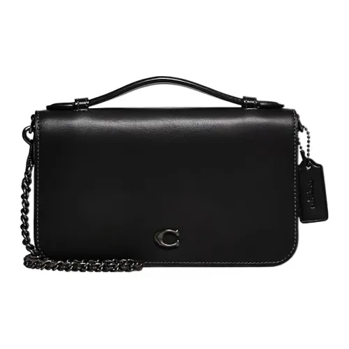 COACH Bea Коровья кожа Сумка Сумка через плечо Сумка через плечо Маленькая Женская Черная