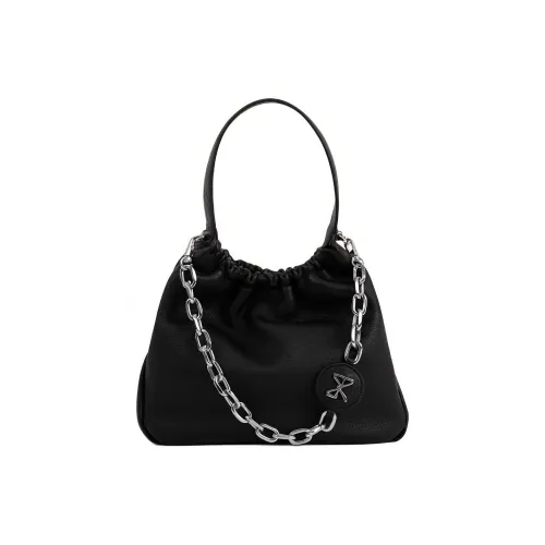 STAR TOWN Сумка-хобо из коровьей кожи сумка через плечо средний размер женская мушс черный Nice белый