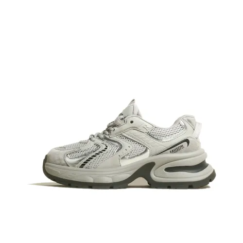 CHENTER KATER Амортизаторы Резистентные к истиранию MID Топ Толстая подошва Женские Матовый Серый