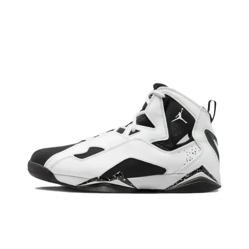 Джордан True Flight Slip-Resistant MID Топ Винтажные Баскетбольные Кроссовки Мужские Белый Черный
