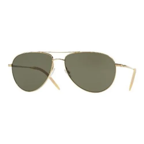 Oliver Peoples Металл Aviator Солнцезащитные очки Мужские Золотые