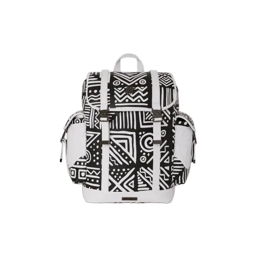 SPRAYGROUND Рюкзак из веганской кожи унисекс белый черный