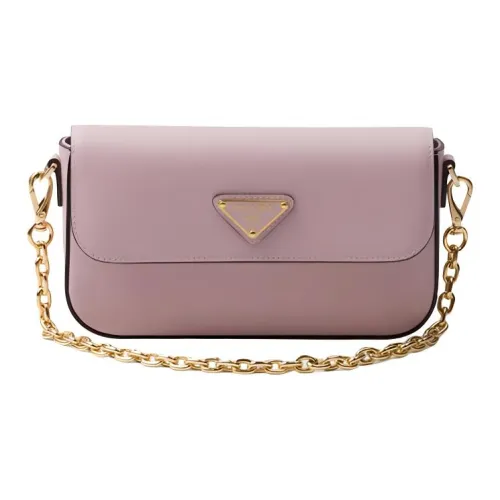 PRADA Saffiano кожа сумка через плечо женская темно-розовая