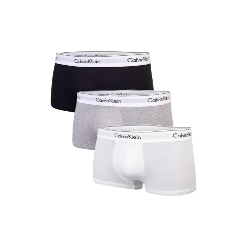 Calvin Klein 3 упаковки черных + серых + белых мужских боксеров