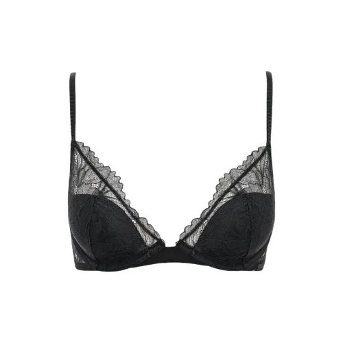 CK Calvin Klein ЛИНИЙНО ОБЛЕГЧЕННЫЙ Бюстгальтер PLUNGE Европейская версия Женский Черный