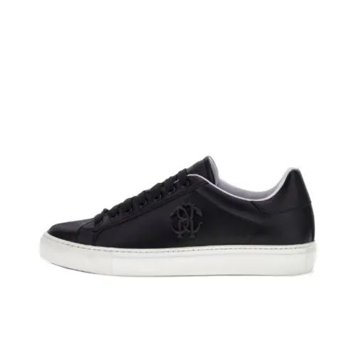 Roberto Cavalli Monogram RC Low Top Скейтборд Кроссовки Женские Черные