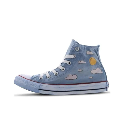 Converse Chuck Taylor All Star Moon Tales Устойчивые к истиранию высокие кеды Женские Синие Белые
